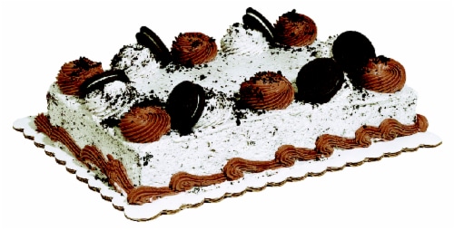Bakery Fresh Oreo Buttercream Sheet Cake Perspective: front