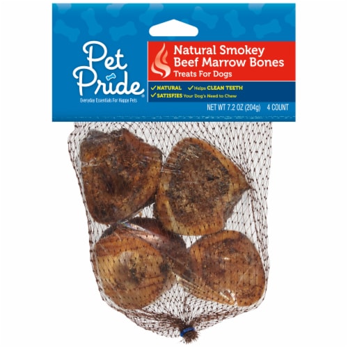 Pet Pride® Natural Smokey Beef Marrow Bone Dog Treats Perspective: front