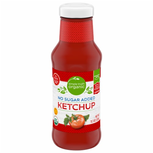 Simple Truth Organic® Gluten Free No Sugar Added Ketchup Perspective: front