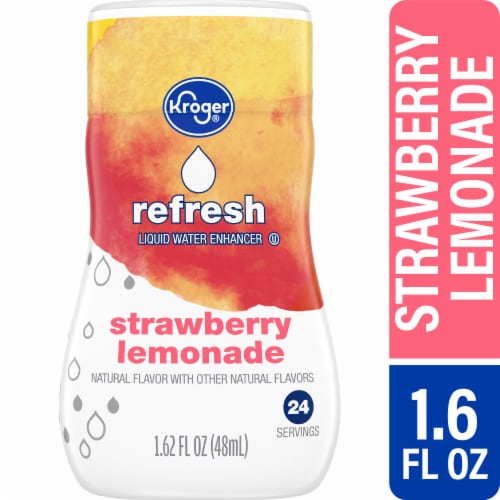 Kroger® Refresh Strawberry Lemonade Water Enhancer Bottle Perspective: front