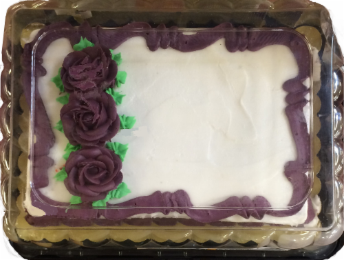 Bakery Fresh Goodness 1/4 Sheet Chocolate Cake Perspective: front