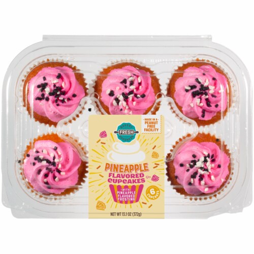 Bakery Fresh Goodness Pineapple Flavored Cupcakes Perspective: front