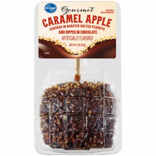 Kroger® Gourmet Caramel Apple Covered in Roasted Peanuts & Dipped in Chocolate Perspective: front