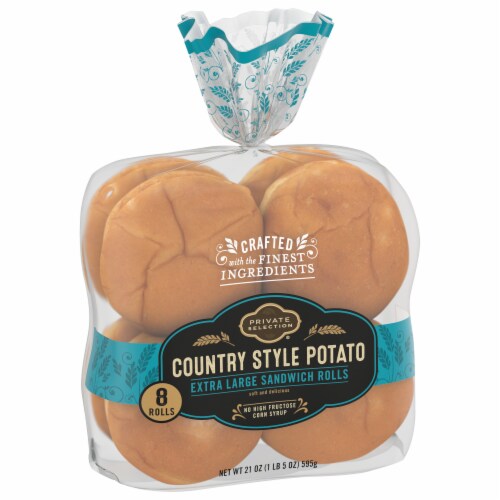 Private Selection® Country Potato Bun Perspective: front