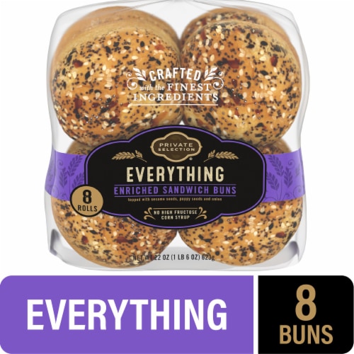 Private Selection® Everything Sandwich Buns Perspective: front