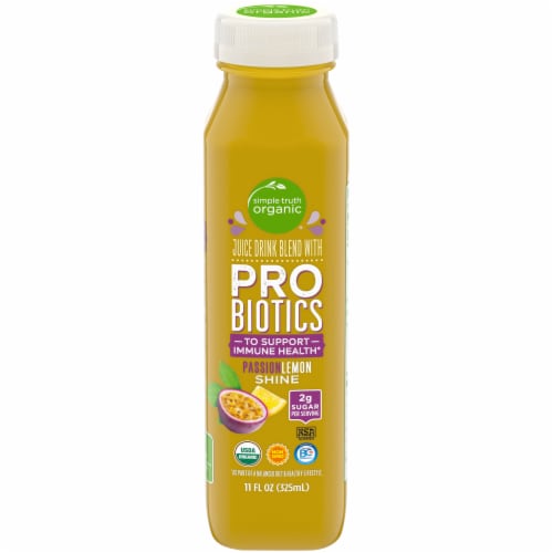 Simple Truth Organic® PassionLemon Shine Probiotic Juice Drink Perspective: front