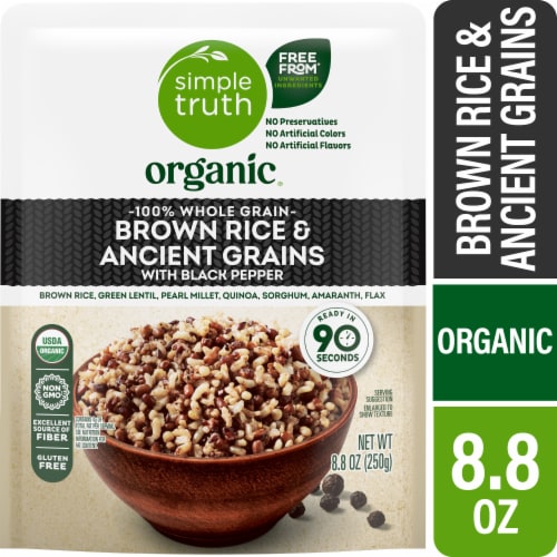 Simple Truth Organic™ 90 Second Black Pepper 100% Whole Grain Brown Rice with Ancient Grains