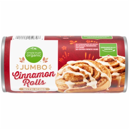 Simple Truth Organic™ Ready To Bake Jumbo Cinnamon Roll Perspective: front