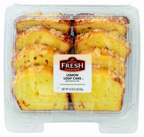 Bakery Fresh Goodness Lemon Sliced Loaf Cake Perspective: front