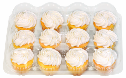 Bakery Fresh Goodness White Iced Yellow Cupcakes 12 Ct Kroger