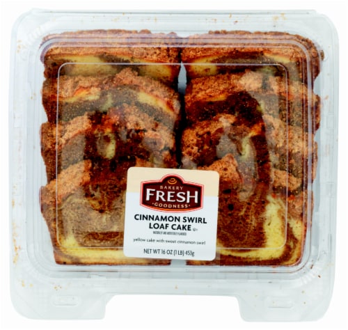 Bakery Fresh Goodness Cinnamon Swirl Sliced Loaf Cake Perspective: front