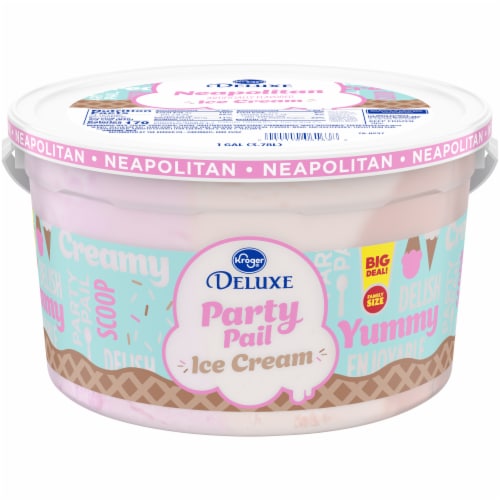 Kroger® Deluxe Party Neapolitan Ice Cream BIG Deal! Perspective: front