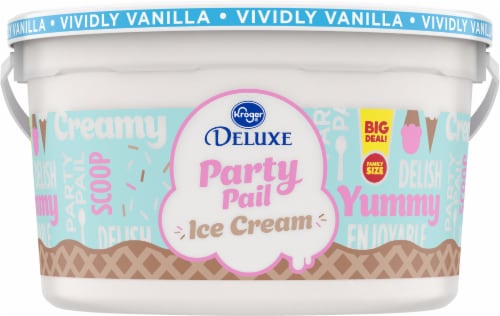 Kroger® Deluxe Party Vividly Vanilla Ice Cream BIG Deal! Perspective: front