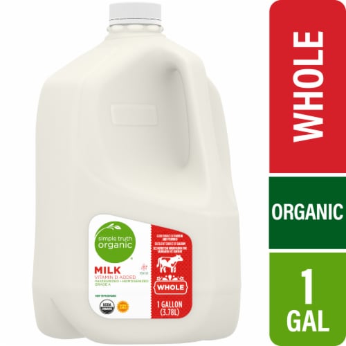 Simple Truth Organic® Whole Milk with Vitamin D Perspective: front