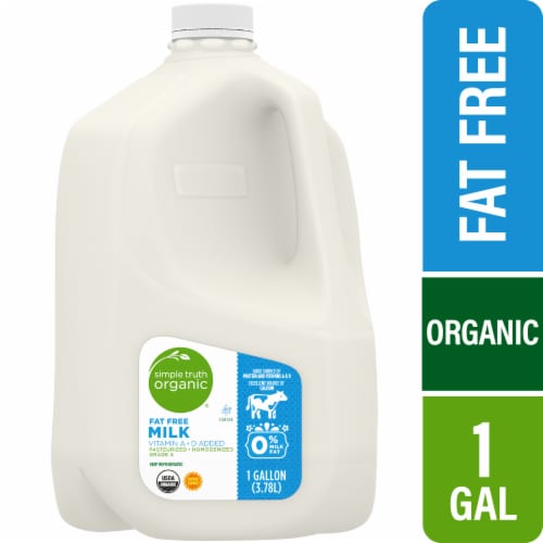 Simple Truth Organic® Fat Free Milk Perspective: front
