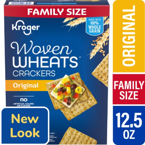 Kroger® Woven Wheats Whole Grain Crackers Perspective: front