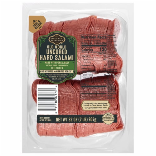 Private Selection™ Deli Sliced Old World Hard Salami Fresh Sliced Deli Meat Perspective: front
