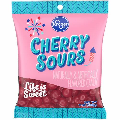 Kroger® Cherry Sours Candy Perspective: front