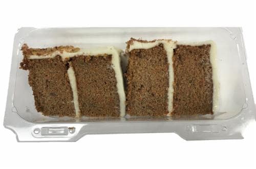 Bakery Fresh Carrot Cake Slice Perspective: front