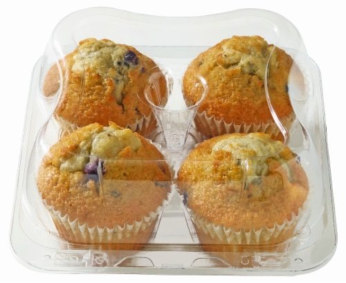 Bakery Fresh Blueberry Muffins Perspective: front