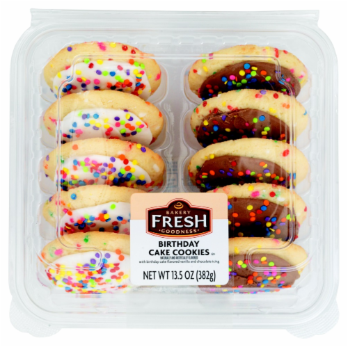 Kroger Bakery Fresh Goodness Birthday Cake Frosted Sugar