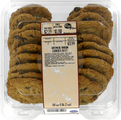 Oatmeal Raisin Cookies Perspective: front