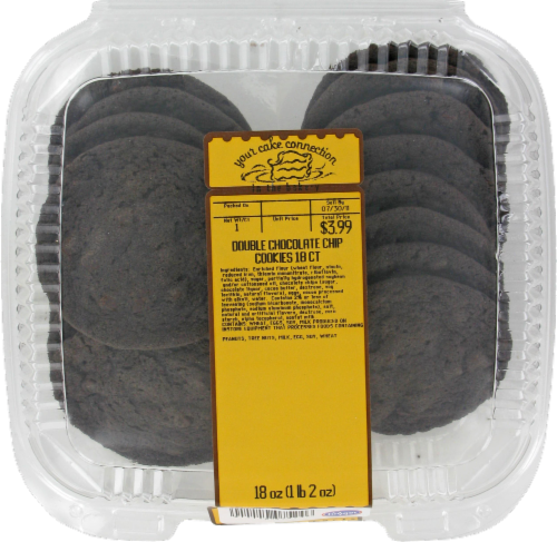 Bakery Double Chocolate Chip Cookies Perspective: front