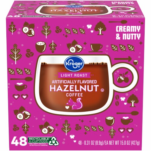 Kroger® Hazelnut Light Roast Coffee Pods Perspective: front