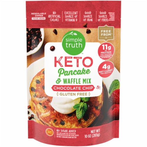 Simple Truth™ Keto Chocolate Chip Gluten Free Pancake and Waffle Mix Perspective: front