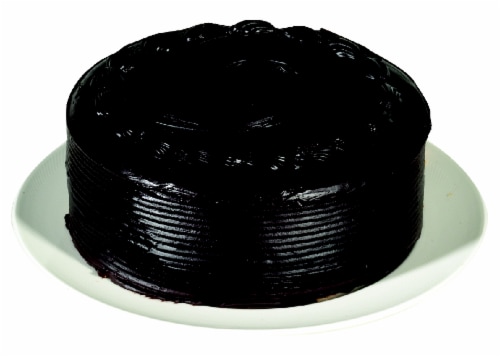 Bakery Fresh Yellow Double Layer Cake with Fudge Icing Perspective: front