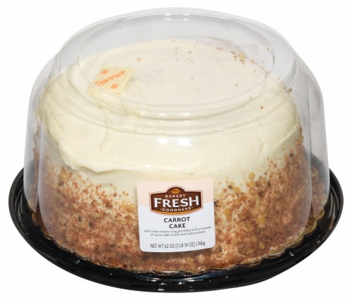 Bakery Fresh Goodness Carrot Double Layer Cake with Cream Cheese Icing Perspective: front
