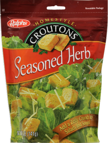 Ralphs Seasoned Herb Croutons Perspective: front