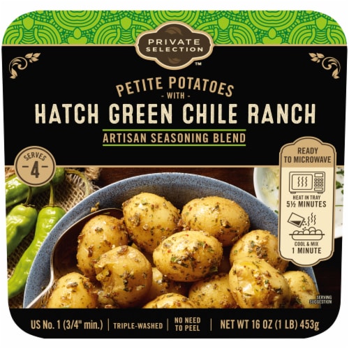 Private Selection™ Hatch Green Chile Ranch Artisan Seasoning Blend Petite Potatoes Perspective: front