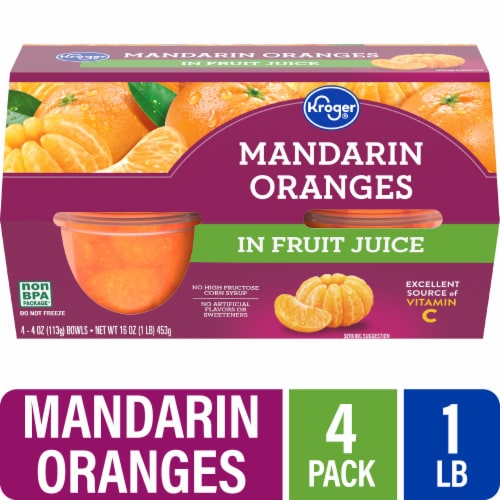 Kroger® Mandarin Oranges in 100% Juice Perspective: front