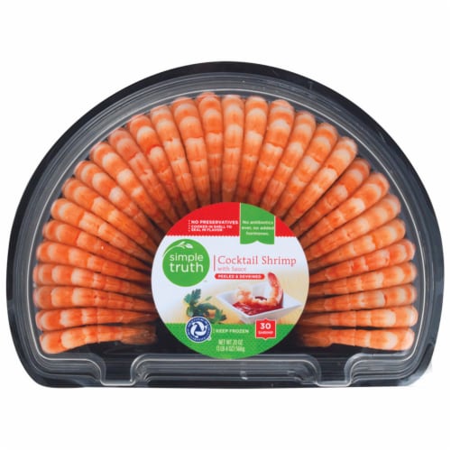 Kroger® 60 CT Shrimp Tray w/ Cocktail Sauce, 60 ct / 25.2 oz - Kroger