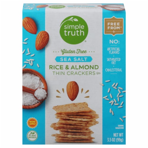 Simple Truth­® Gluten Free Sea Salt Rice & Almond Crackers Perspective: front