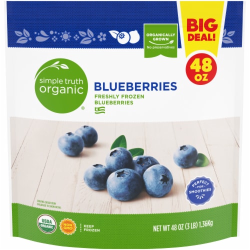 Simple Truth Organic® Freshly Frozen Blueberries BIG Deal! Perspective: front