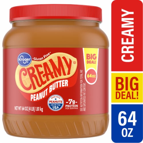 Kroger® Peanut Butter Creamy BIG DEAL!, 64 oz Kroger