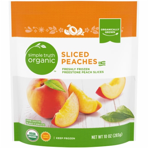 Simple Truth Organic™ Sliced Frozen Peaches Perspective: front