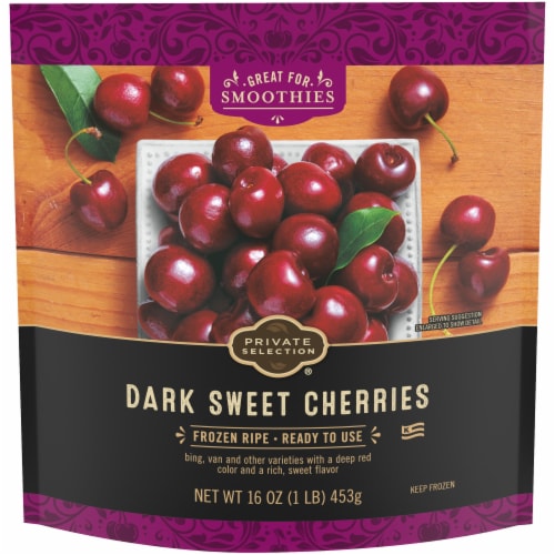 Private Selection® Frozen Dark Sweet Cherries Perspective: front