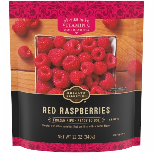 Private Selection® Frozen Red Raspberries Perspective: front