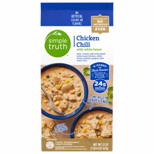 Simple Truth™ Chicken Chili with White Beans Skillet Frozen Meal, 22 oz ...