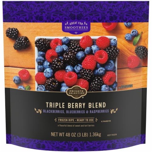 Private Selection® Triple Berry Blend Frozen Fruit Perspective: front
