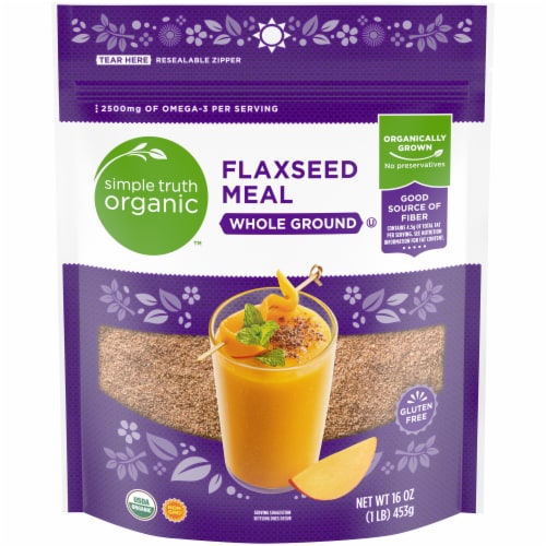 Simple Truth Organic™ Whole Ground Flaxseed Meal Perspective: front