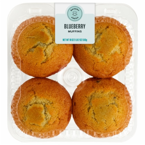 Bakery Fresh Blueberry Muffins Perspective: front