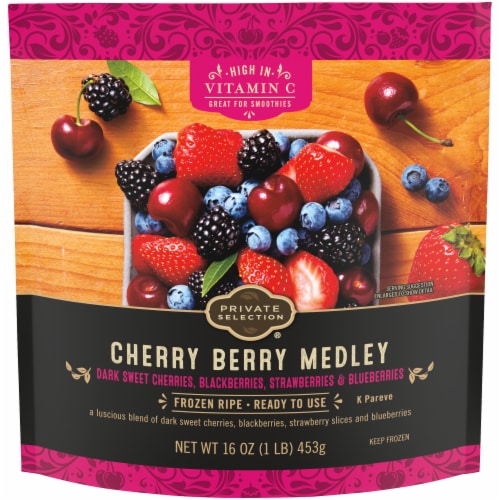 Private Selection® Cherry Berry Frozen Fruit Medley Perspective: front