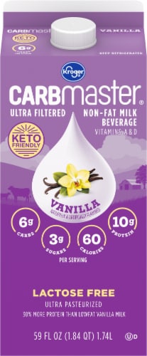Kroger® Carbmaster® Lactose Free Non-Fat Vanilla Milk Beverage Perspective: front