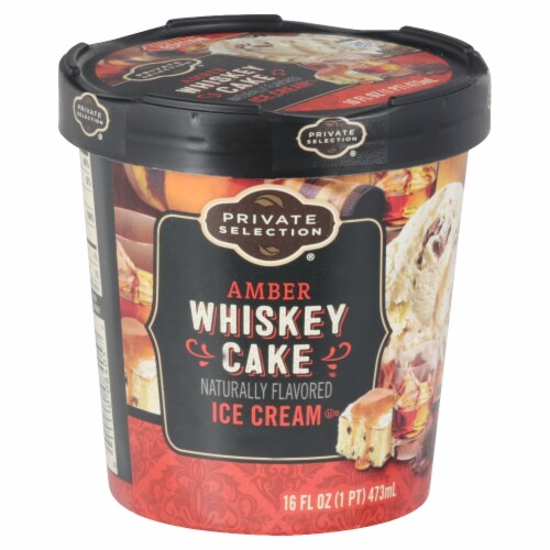 Private Selection® Amber Whiskey Cake Ice Cream Pint Perspective: front