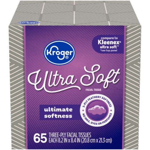 Kroger® Ultra Soft Ultimate Softness 3-Ply Facial Tissues, 65 ct - Kroger