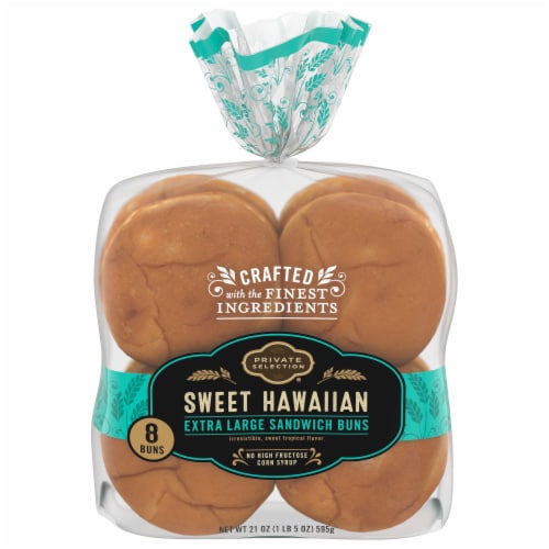 Private Selection® Sweet Hawaiian Extra Large Sandwich Buns Perspective: front